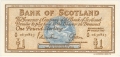 Bank Of Scotland 1 Pound Notes 1 Pound,  1. 6.1966